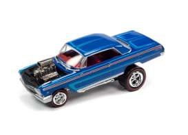 Chevrolet  - Impala Coupe Zinger 1962 blue - 1:64 - Johnny Lightning - SP207B - JLSP207B | Tom's Modelauto's