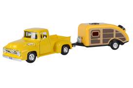 Ford  - F-100 1955 yellow - 1:24 - Motor Max - 79341-76083 - mmax79341-76083 | Tom's Modelauto's